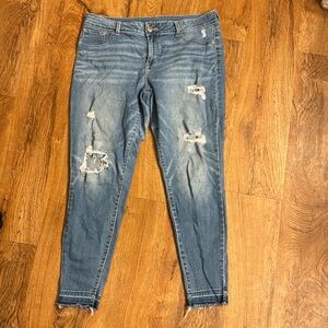 Maurice distressed raw hem Jeans